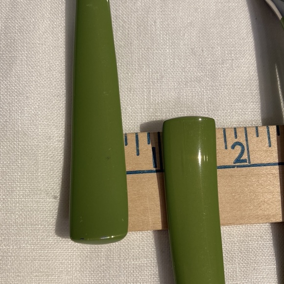 Fiesta spoons with chartreuse handles (8) - Picture 7 of 12